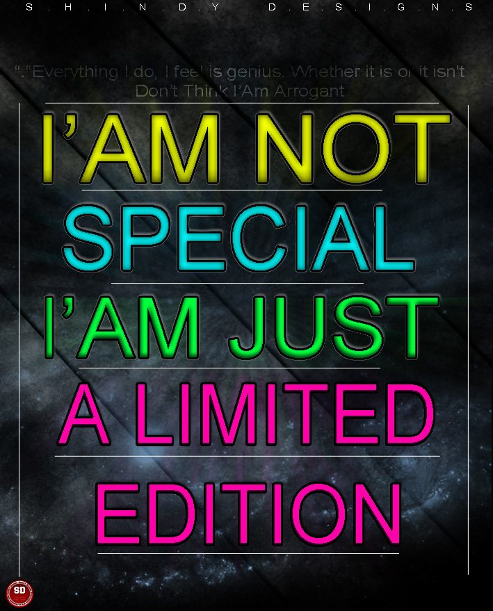 I'am Not Special ,Typo