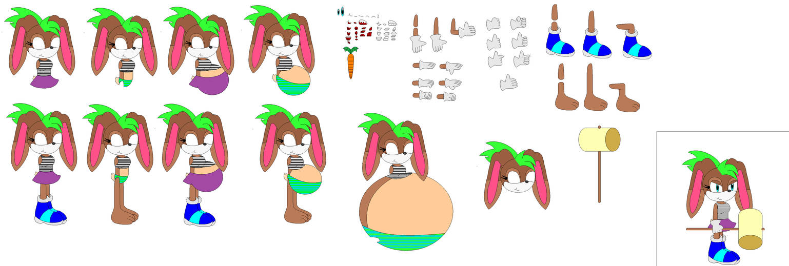 Character Builder Rabbit Crystal The rabbit Builder by SarahFoxie2 on DeviantArt