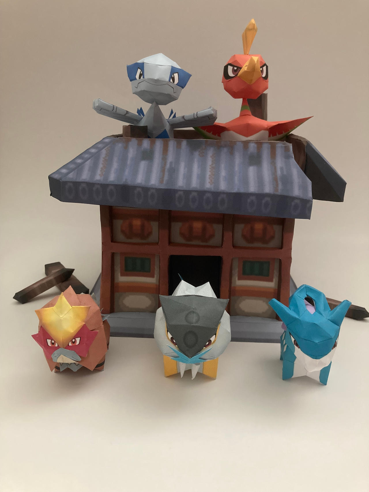 Paper Pokemon - Johto Legendary Papercraft by craft21 on DeviantArt
