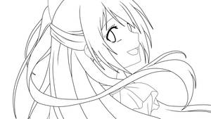 .: Chitoge Kirisaki (Nisekoi) Lineart :.