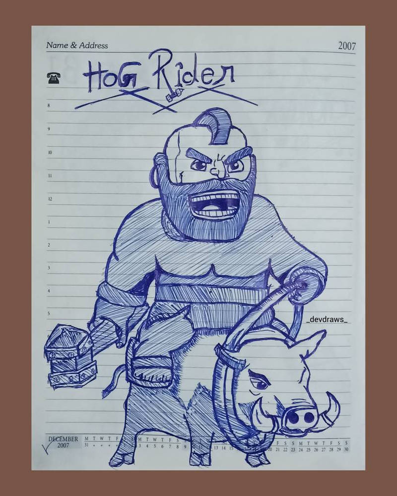 Hog Rider Custom ''Hog Rider'' by devdraws67 on DeviantArt