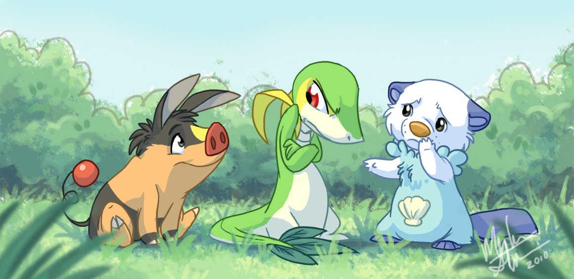 I Redesigned the starter Pokémon from Gen 5 