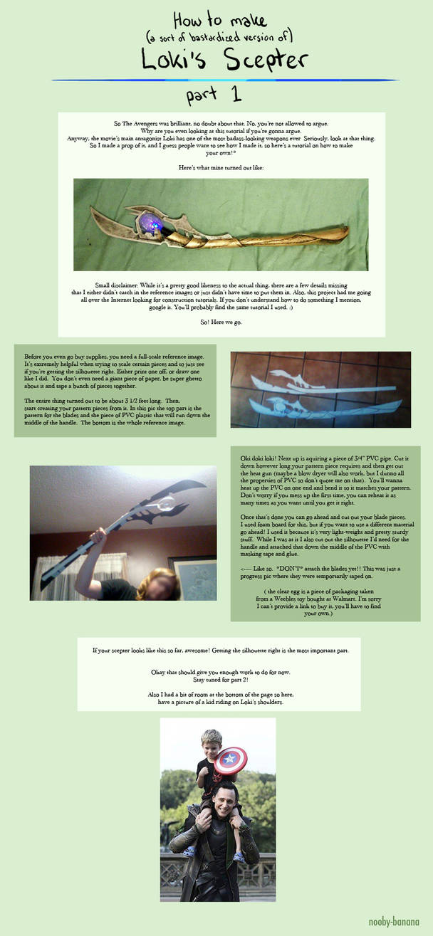 Tutorial: Loki's Scepter part 1 by nooby-banana