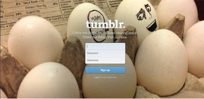 I WAS LOGGING INTO TUMBLR AND THIS HAPPENED