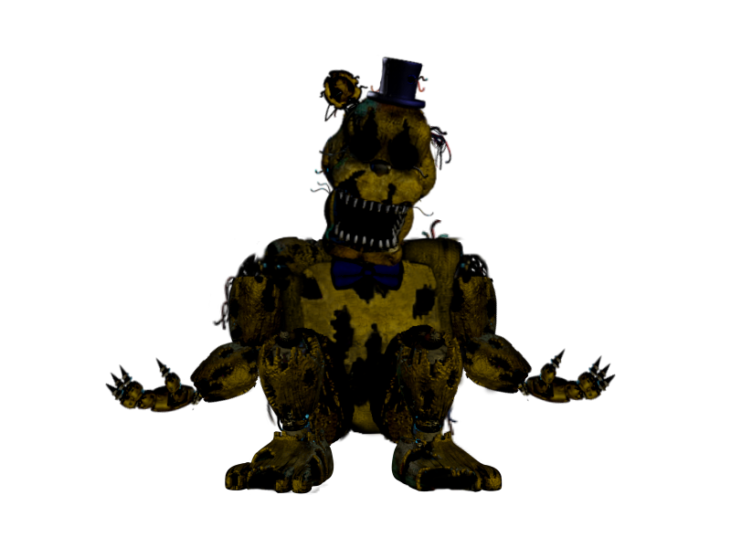 Fnaf World Nightmare Golden Freddy by kingofbut on DeviantArt