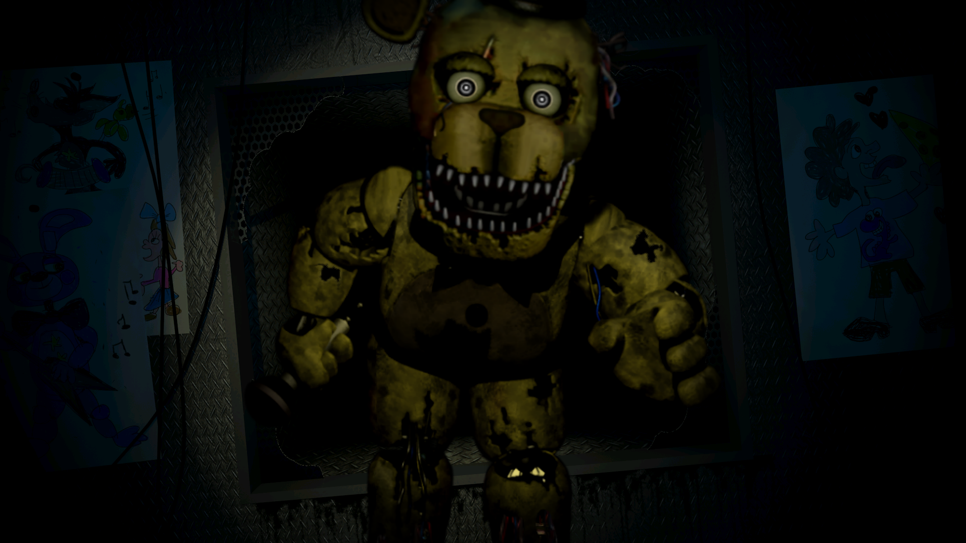 Scrapped Edit 1: FNaF 4 Fredbear Attempt by GoldenRichard93 on DeviantArt