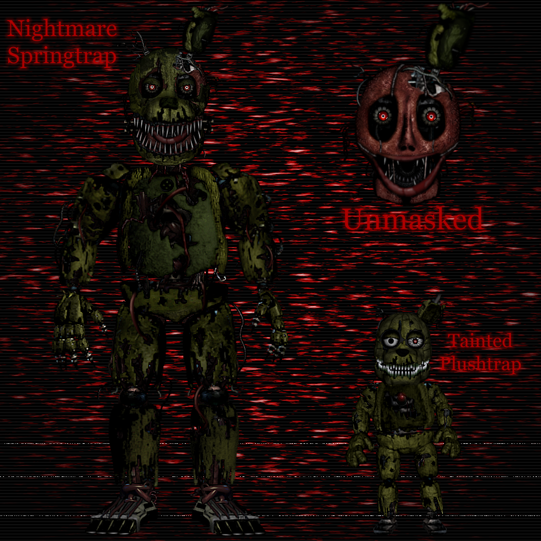 Fnaf 4 Nightmare Springtrap (REMAKE) by StupidFaceAaron on DeviantArt