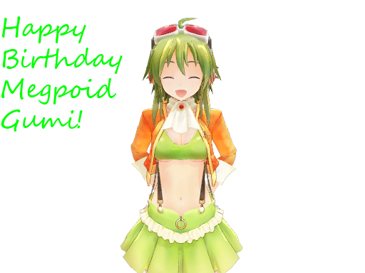 Happy Birthday Megpoid Gumi