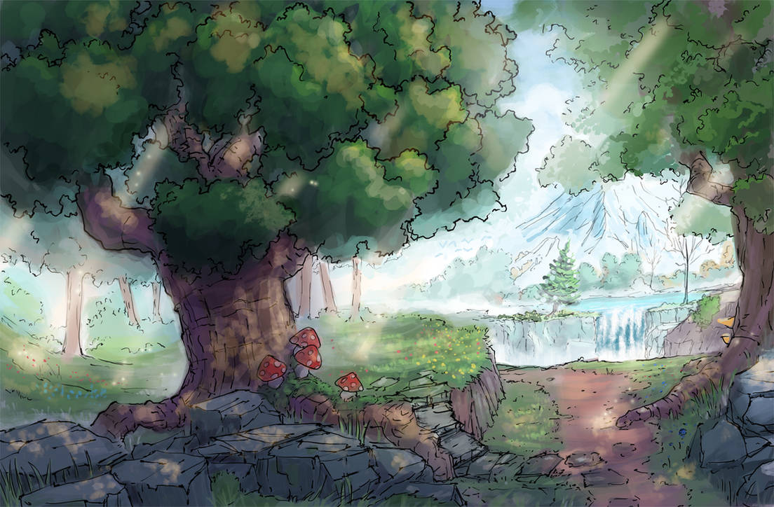 Forest by shiezson on DeviantArt