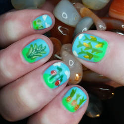 Garden Variety Nail Art by erarebirth