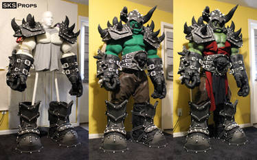 World of Warcraft Orc Cosplay WIP 18 SKS Props