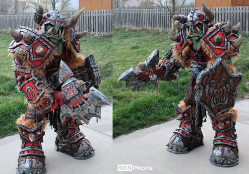 World of Warcraft Orc Cosplay WIP 22 SKS Props