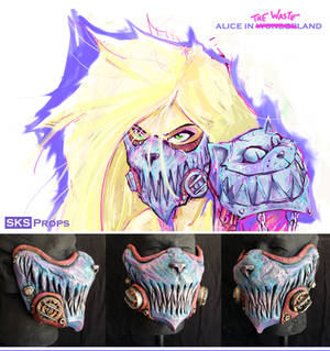 Wasteland Alice Cosplay Cheshire Cat Mask SKSProps