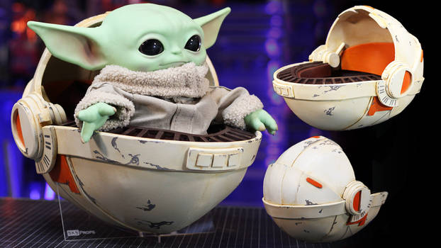 Baby Yoda Pram Pod made out of Foam Free Templates