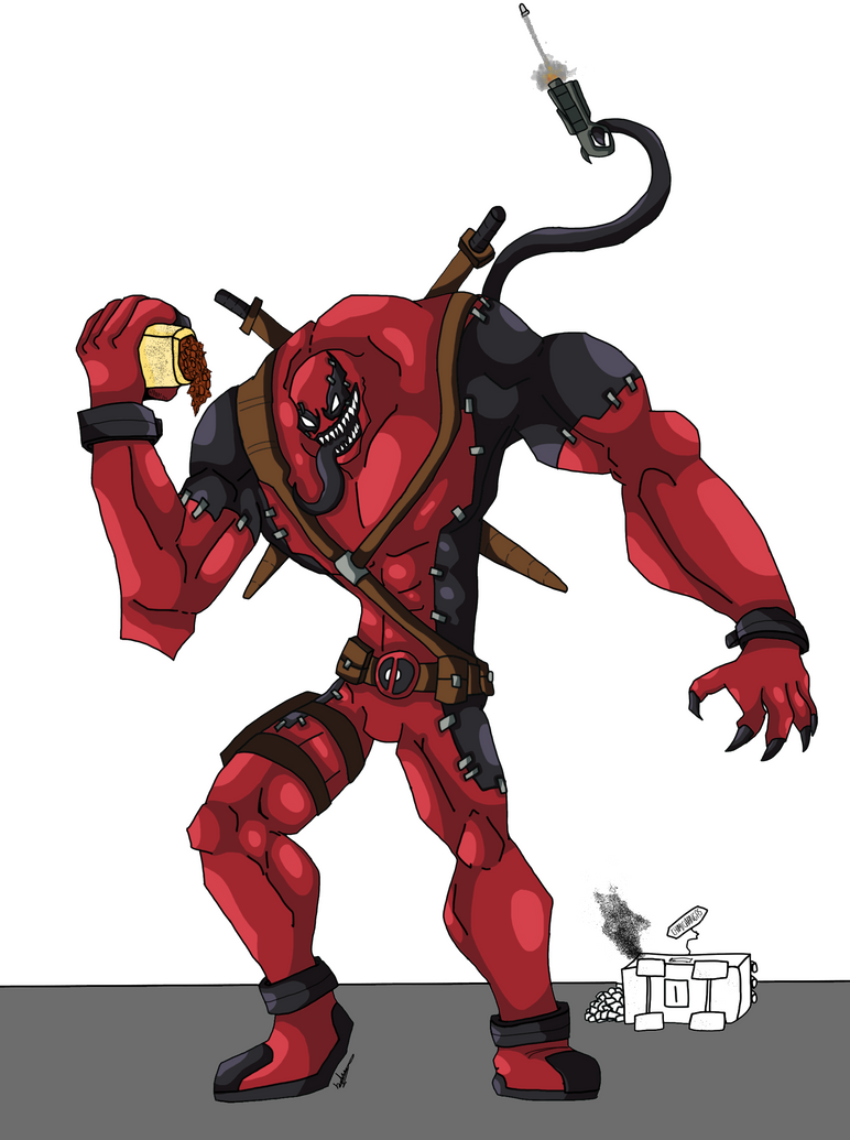 Venompool Simple Venompool by D3NR0D fanart by D3NR0D on DeviantArt