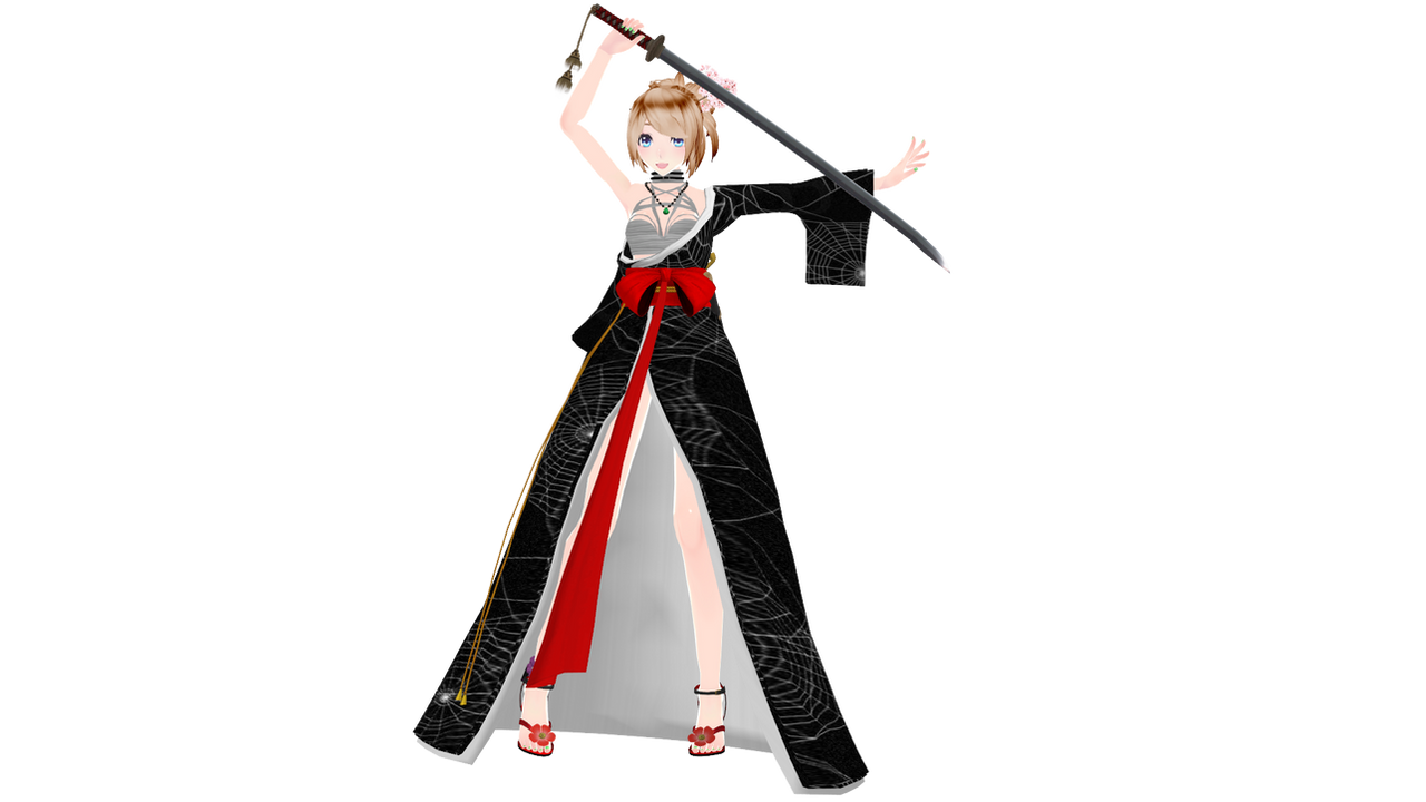 MMD Geisha W.I.P. by Zeruas on DeviantArt