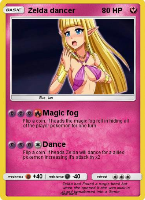 Zelda dancer card