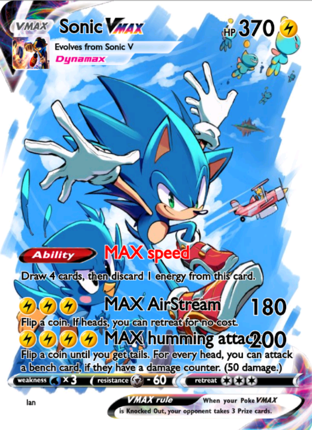 Sonic VMAX card by skymemes on DeviantArt