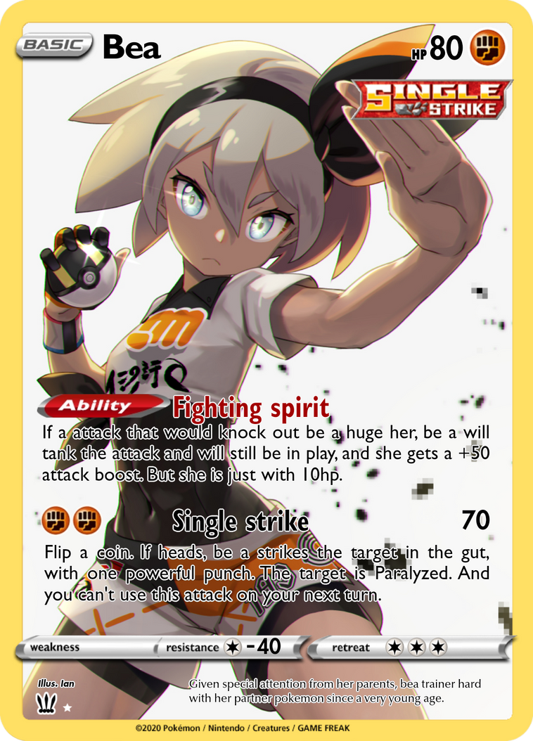 Bea Loop Card Bea single strike card by skymemes on DeviantArt