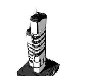 Manga style test scifi Building