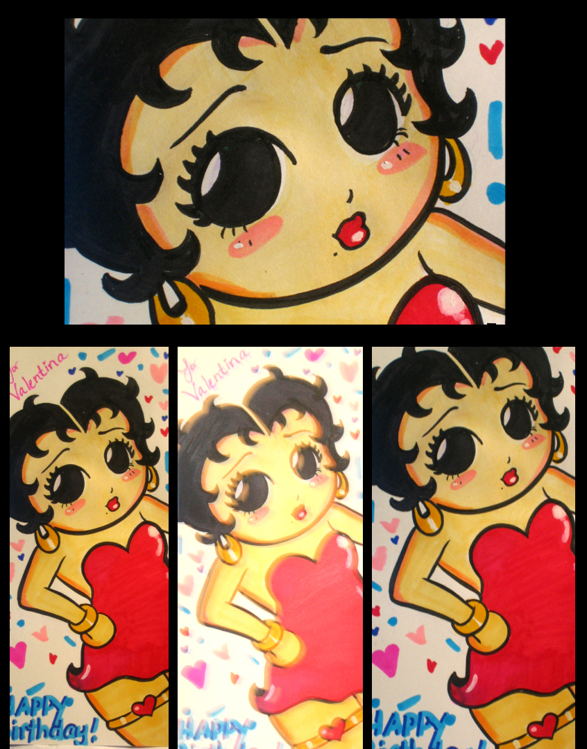 Betty Boop Birthday Card