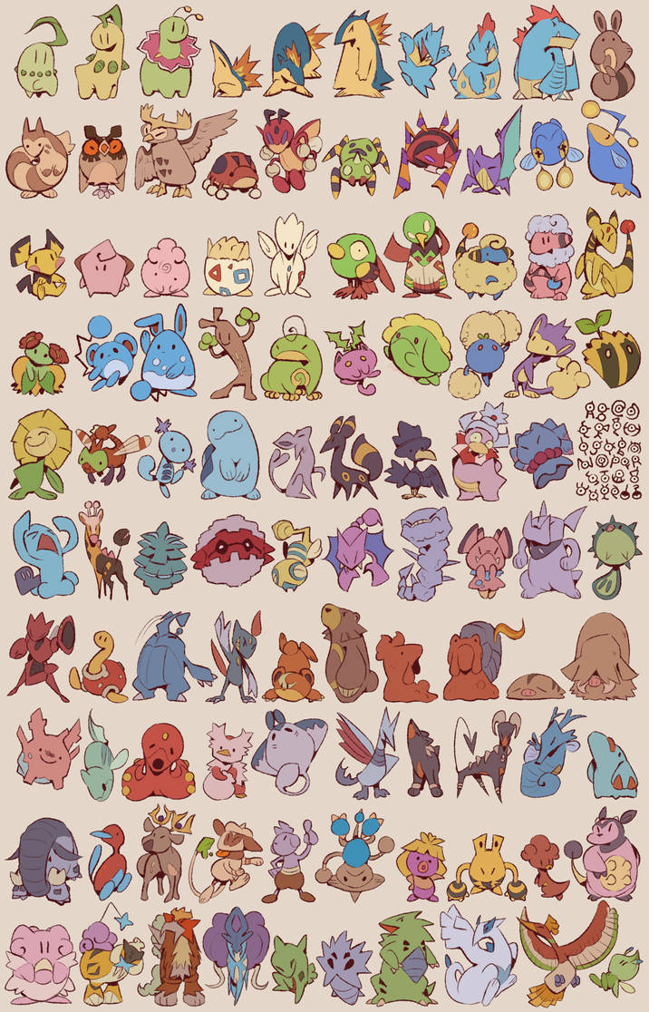 Another 100 pokemon by FrostedFires on DeviantArt