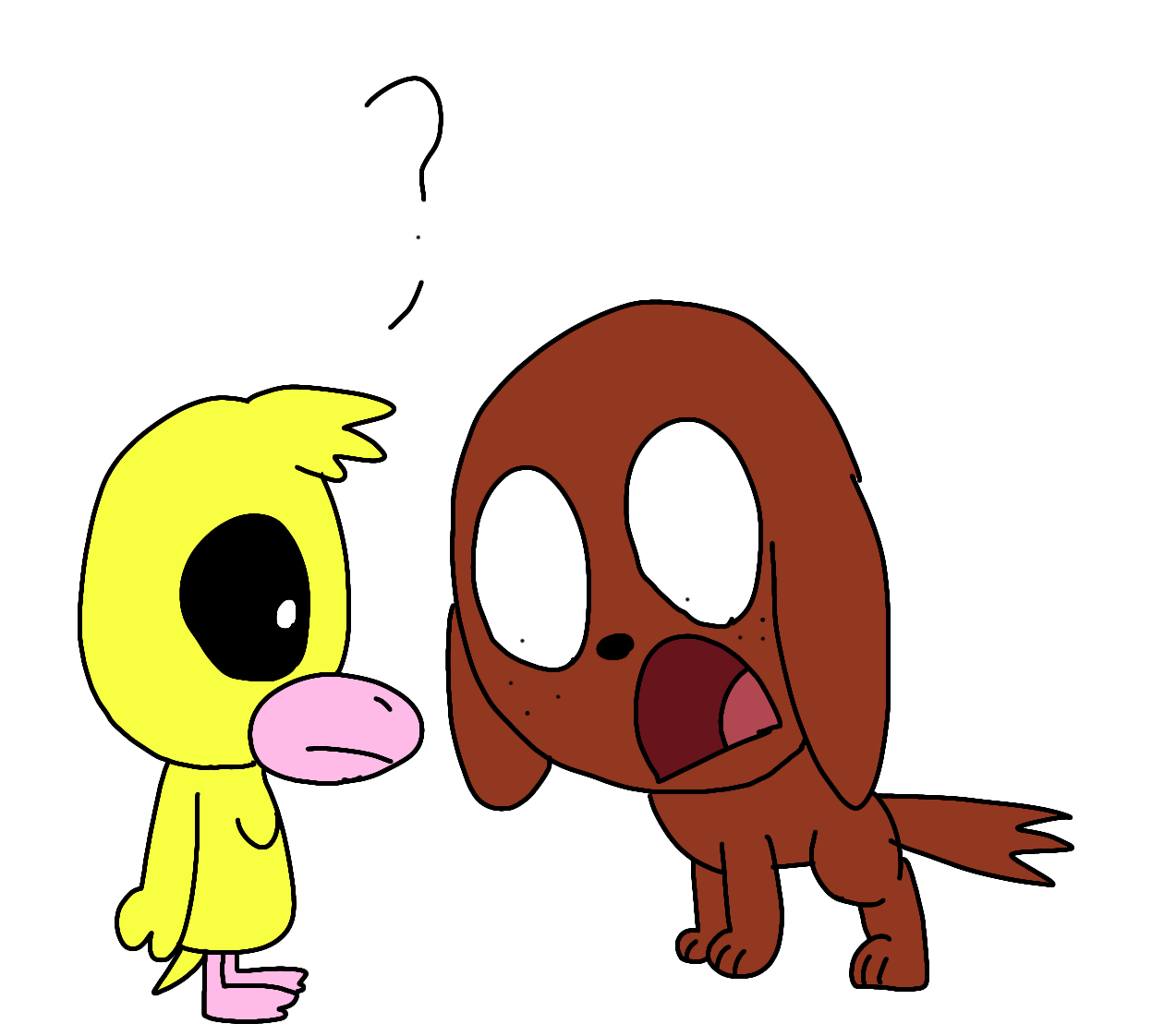Dogs Scared of Ducks be like by AymaneBackupChannel on DeviantArt