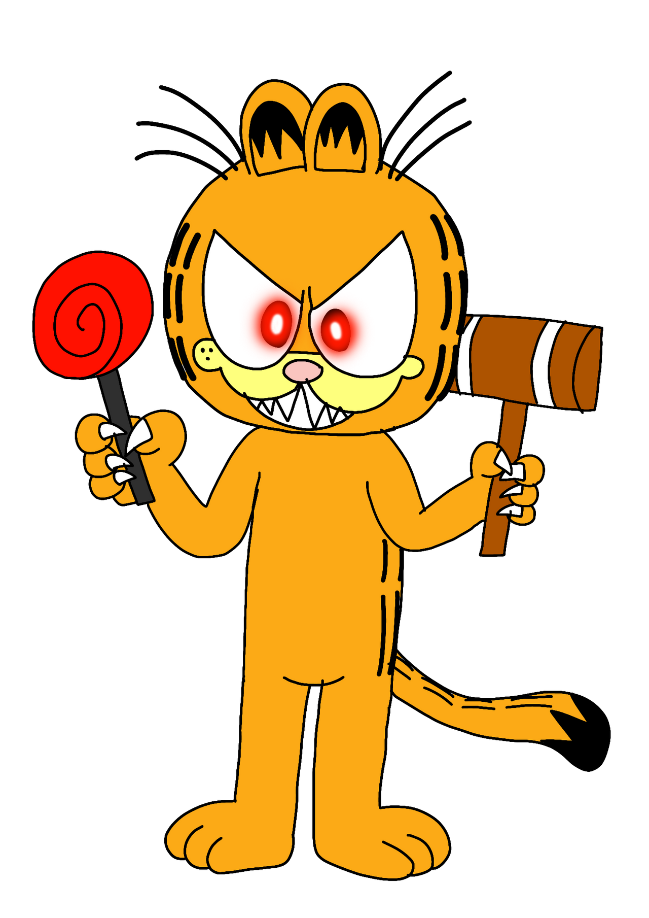 Horror Garfield by AymaneBackupChannel on DeviantArt