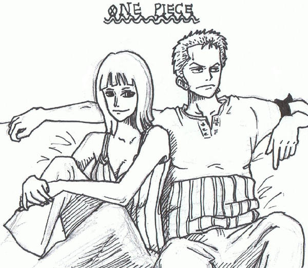 Ismere one piece - robin + zoro by ismere on DeviantArt