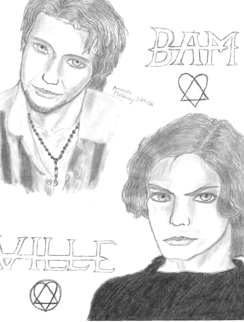 Ville Valo And Bam Margera By Vam Is Love On Deviantart