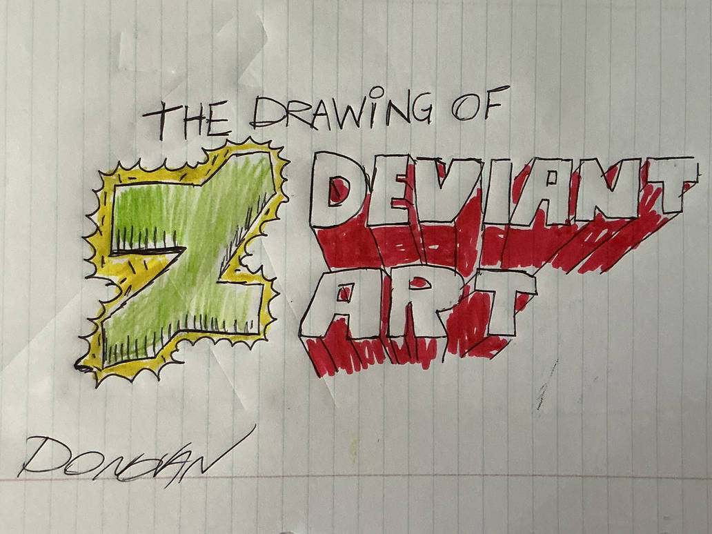 The Drawing Of DeviantArt Logo by Donotoons on DeviantArt