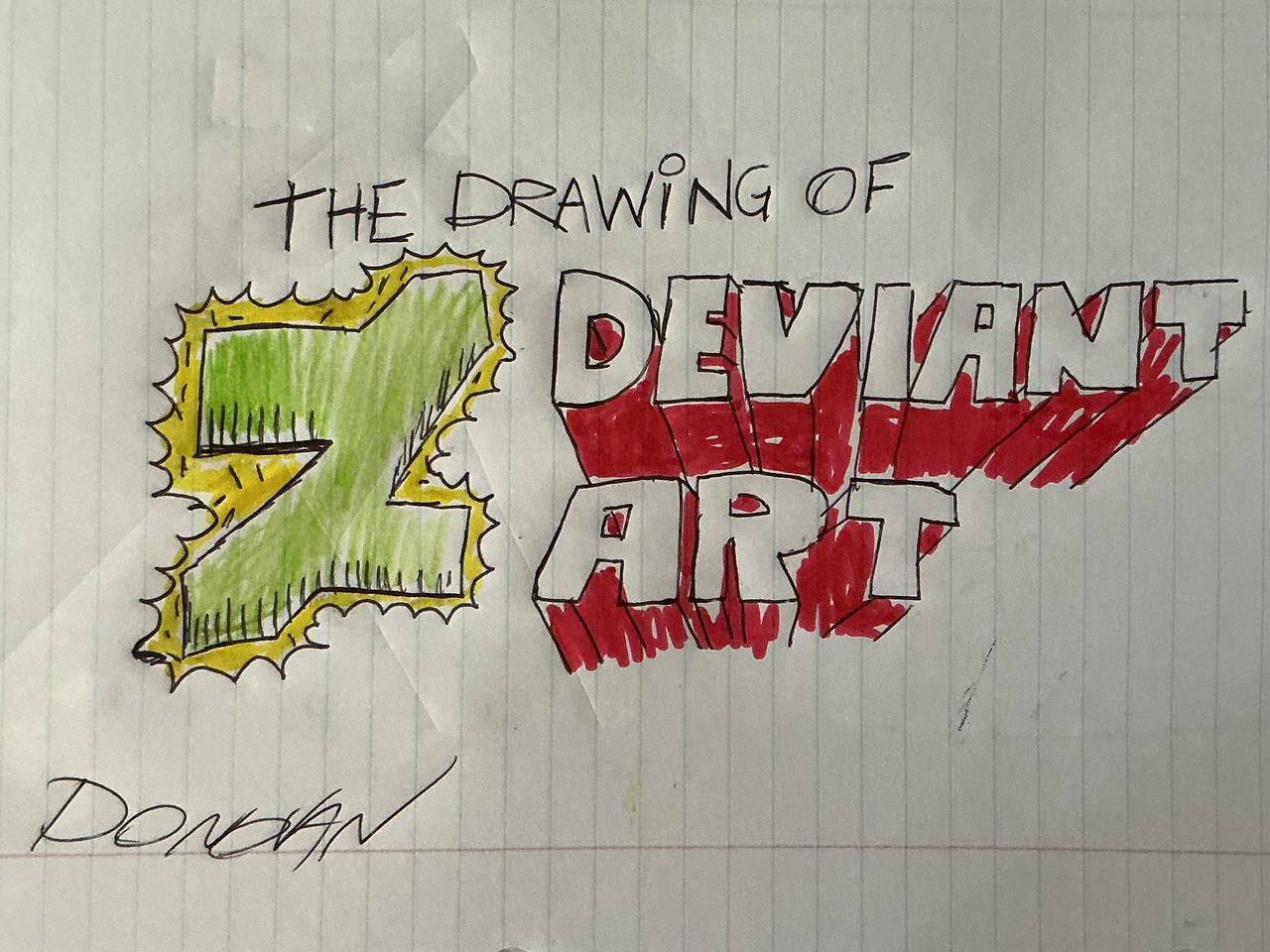 Deviantart Logotypes The Drawing Of DeviantArt Logo by Donotoons on DeviantArt
