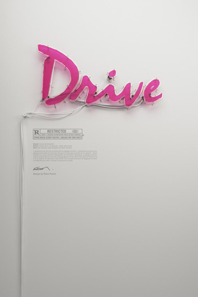 Drive Typography done in Cinema 4D by pixmestudio on DeviantArt