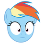 Rainbow is shocked (Emoticon)