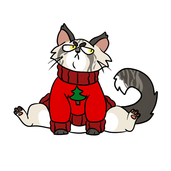 Ask Oswald the Grumpy Sweater Cat!