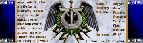 Ultramarines, Vengeance of Calth signature banner