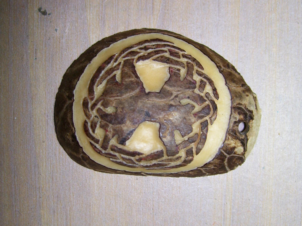 Celtic Tree Tagua Nut Carving