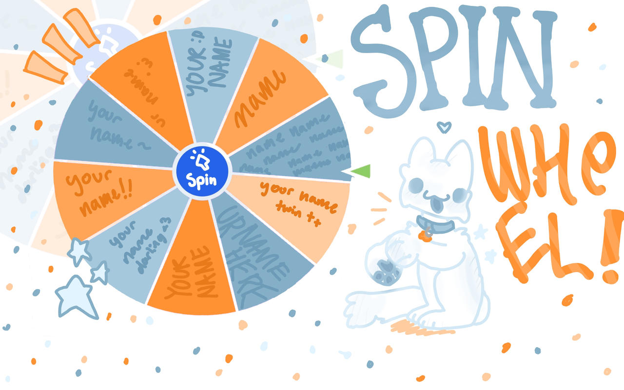 Mini Spinner Raffle SPIN WHEEL RAFFLE!!! by megcats on DeviantArt