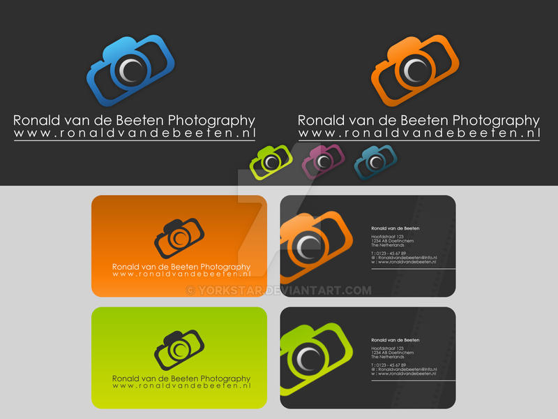 Design photographer logo, card
