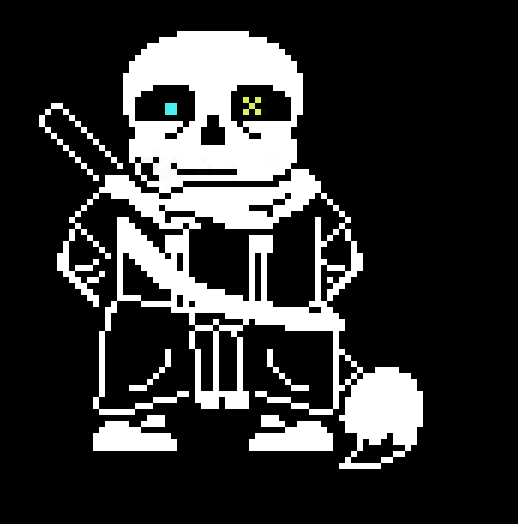 Ink Sans Battle Sprite by RamenNekoDA on DeviantArt