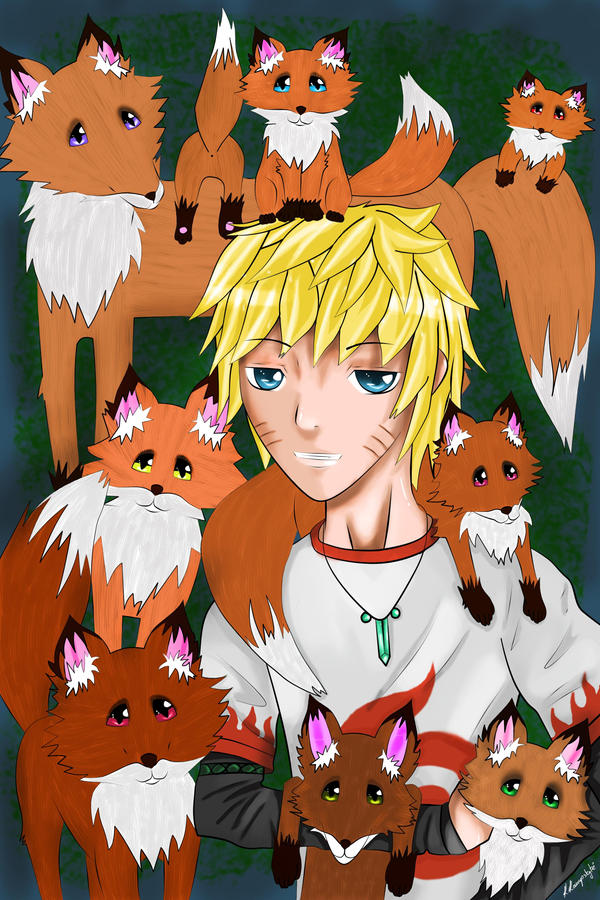 +Naruto: Nine foxed tail+ by Japetriukas on DeviantArt