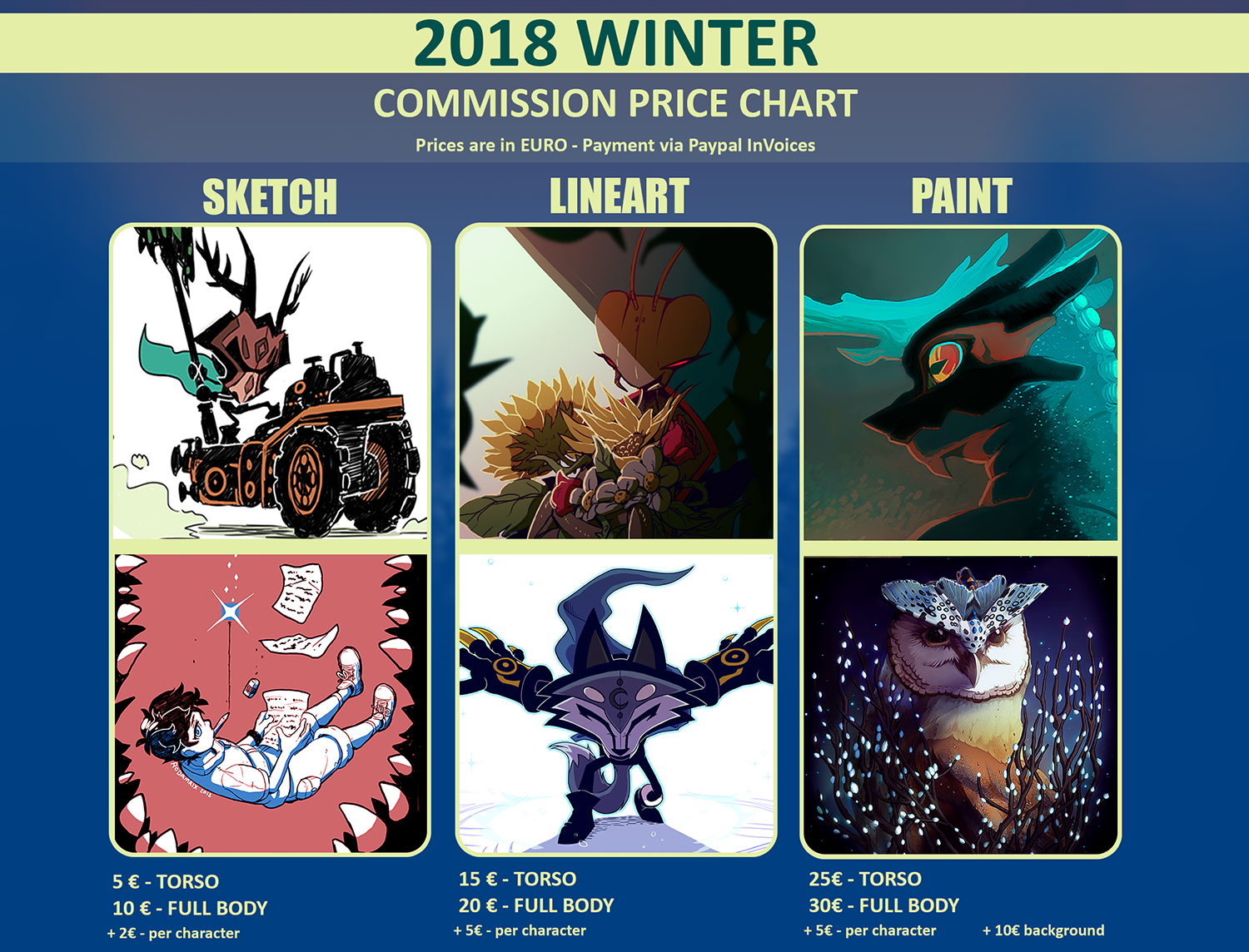Commission Price Chart by Rodamrix on DeviantArt
