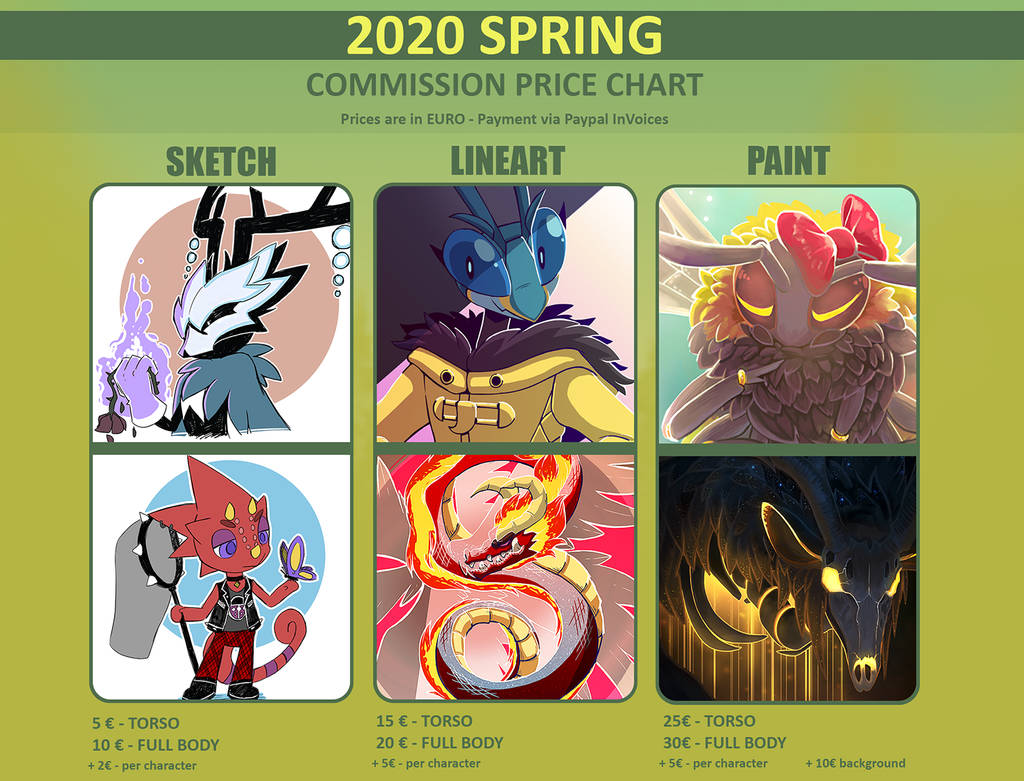 Commission price chart spring by Rodamrix on DeviantArt