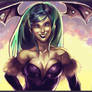 Morrigan Just Kinda Standing There Doing Nothing