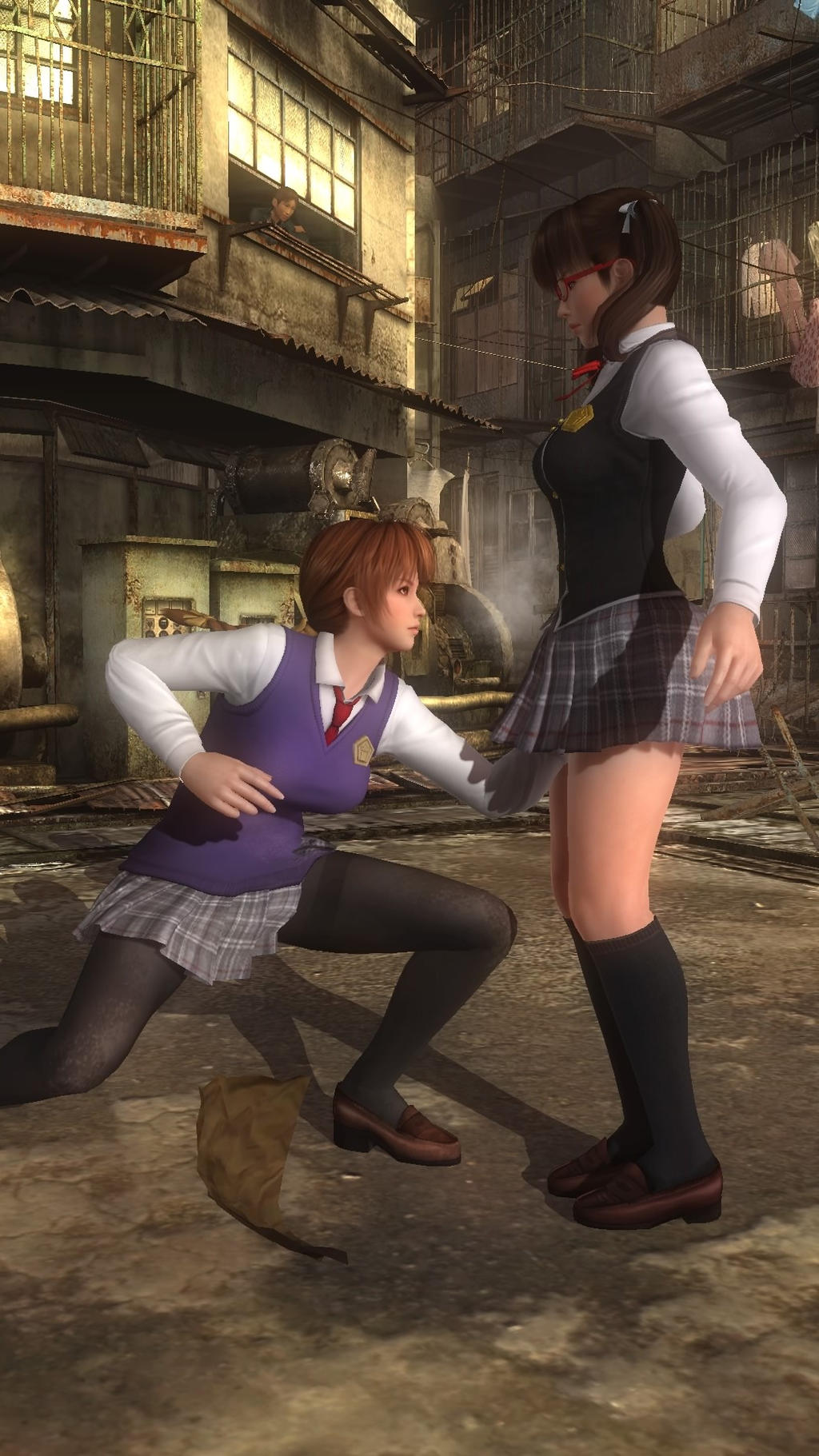 Erm...Kasumi? Shouldn't we be fighting?