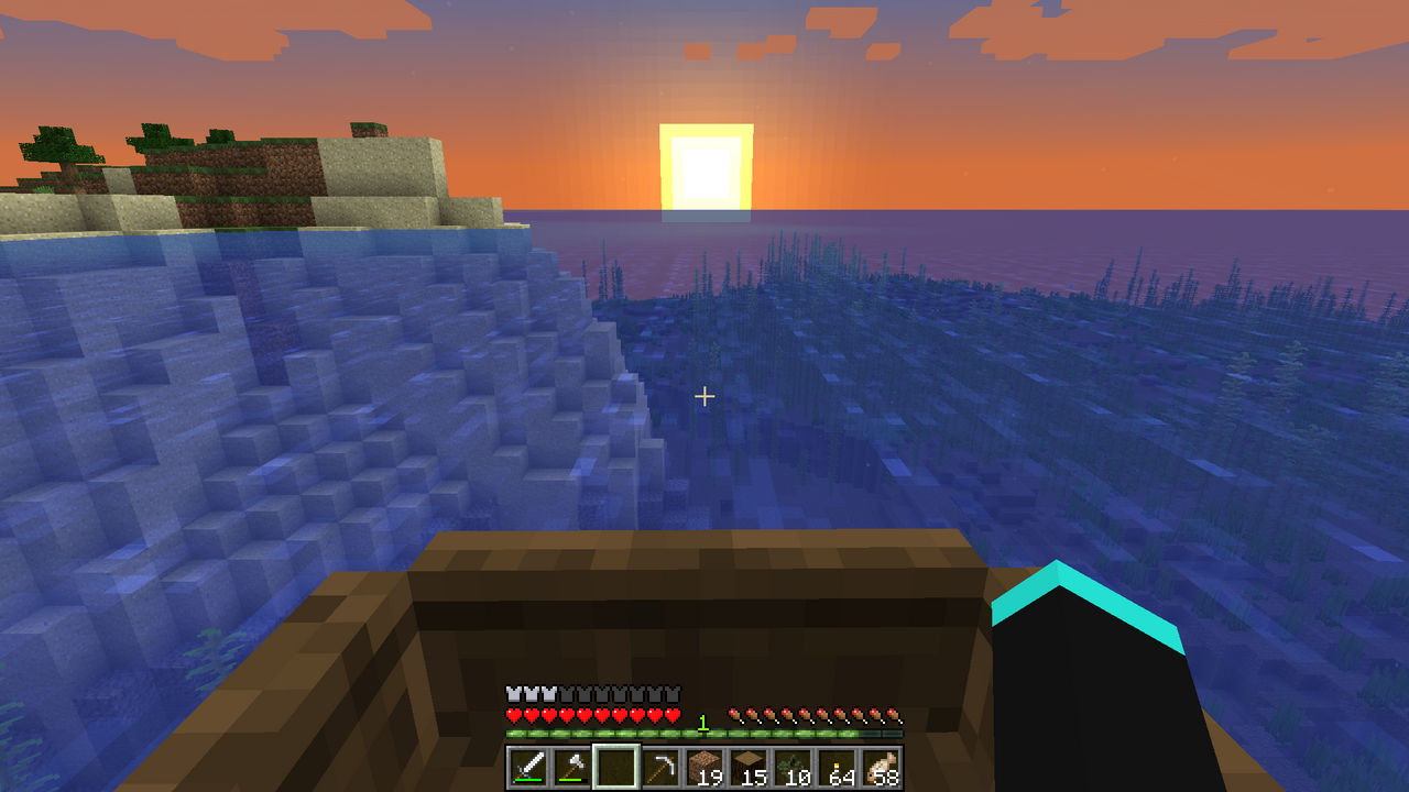 Sunset On Minecraft By Digi Scrub On Deviantart