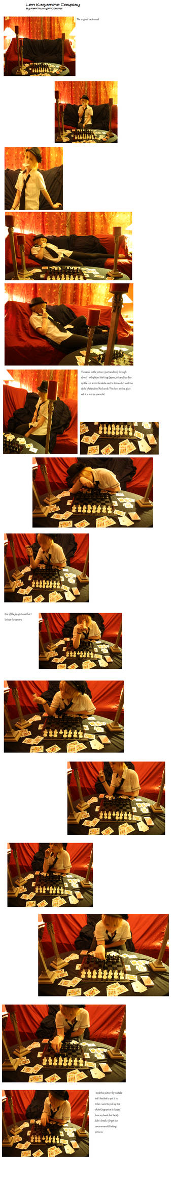 Len Kagamine cosplay - Chess and Cards