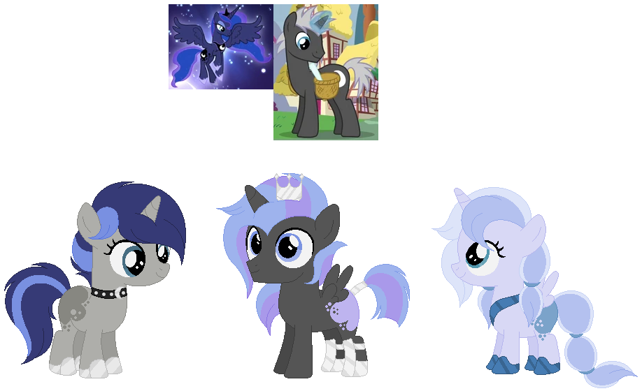 MLP LunaMoon Adopts (30 points each) (2/3 open) by Foxfinite on DeviantArt