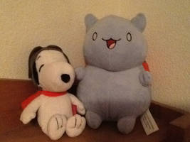 Snoopy and Catbug Plushies