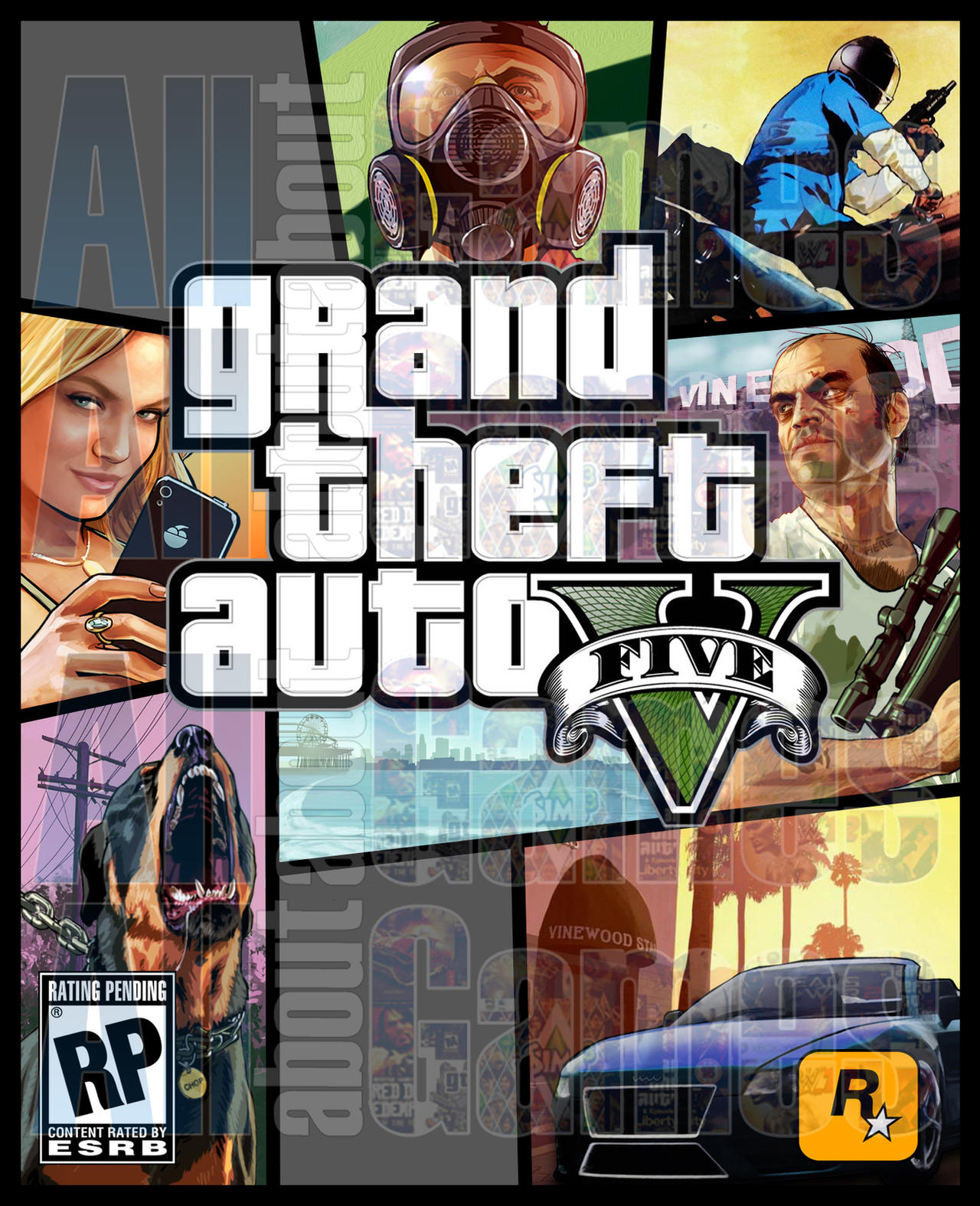 Grand Theft Auto V Cover Art[WIP](UPDATE 3) by eduard2009 on DeviantArt